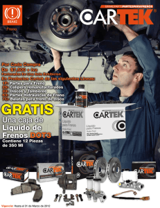 PROMOCION PARTES PARA FRENOS CARTEK