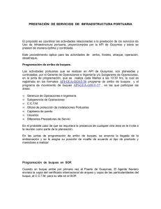 PRESTACIÓN DE SERVICIOS DE INFRAESTRUCTURA PORTUARIA