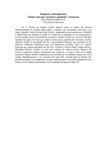 Toledo vista por escritores españoles y franceses