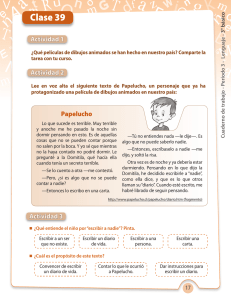 Cuaderno de Lenguaje 3° Básico: Papelucho y Pronombres
