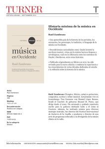 Historia mínima de la música en Occidente