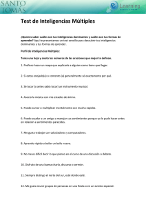 Test de Inteligencias Múltiples