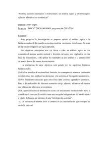 “Normas, acciones racionales e instituciones: un análisis