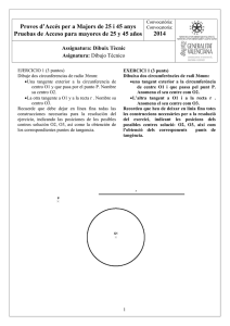 Proves d`Accés per a Majors de 25 i 45 anys Pruebas de Acceso
