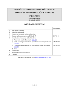 3 a Reunión del Comité de Administración y Finanzas
