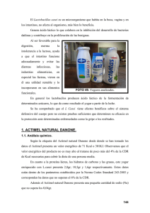 1. ACTIMEL NATURAL DANONE.