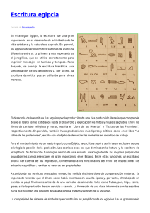 Escritura egipcia