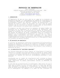 protocolo de observación