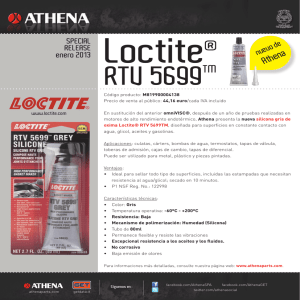 Silicona gris de oxima Loctite RTV 5699