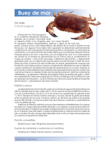 Buey de mar - FEN. Fundación Española de la Nutrición