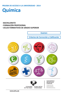Química- Convocatoria ordinaria