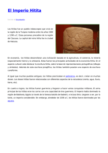 El Imperio Hitita