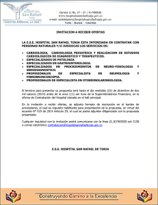 invitacion a recibir ofertas - Hospital San Rafael de Tunja