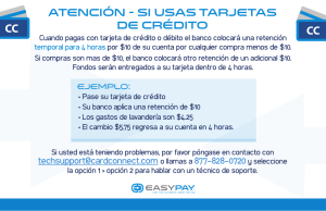 Atención - Si usas tarjetas de crédito