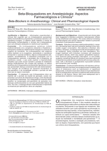 Beta-Bloqueadores em Anestesiologia