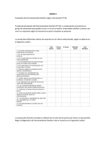 ANEXO 2 Evaluación del funcionamiento familiar según instrumento