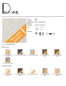 D T. LOG-ALMOND 47200 Ancho