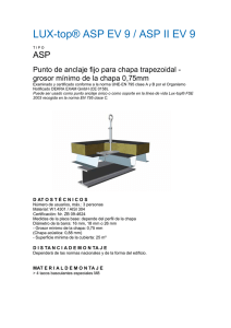 LUX - top ASP EV 9 Ficha Técnica