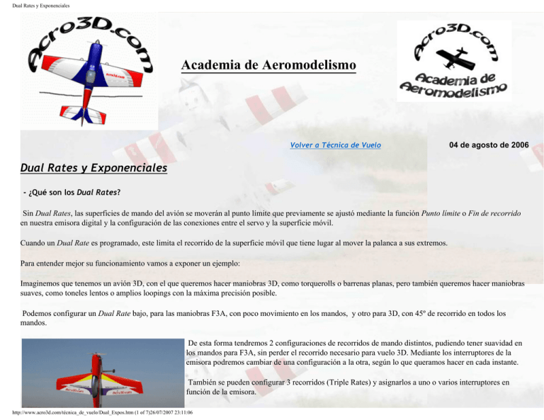 Dual Rates y Exponenciales