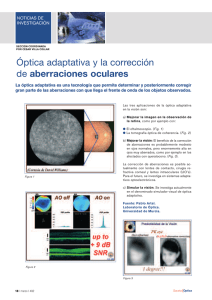 Óptica adaptativa y la corrección de aberraciones oculares