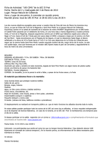 Ficha de Actividad: “100 CIMS “de la UEC El Prat Fecha: Noche del