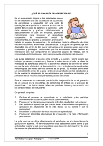 ¿QUÉ ES UNA GUÍA DE APRENDIZAJE