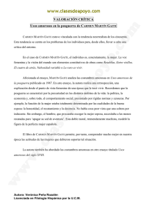 VALORACIÓN CRÍTICA Usos amorosos en la posguerra de