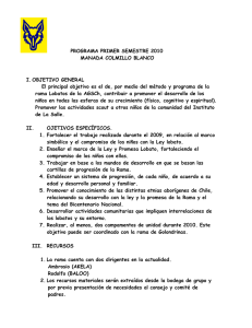 PROGRAMA PRIMER SEMESTRE 2010 MANADA COLMILLO