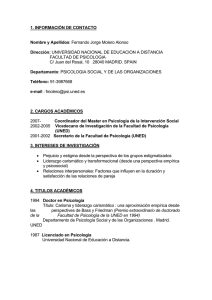 Fernando Jorge Molero Alonso Dirección