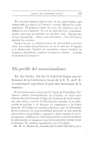 Els perills del sensacionalisme