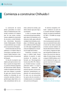 Comienza a construirse Chihuido I