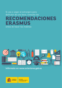 Póster `Recomendaciones Erasmus`