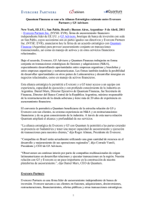 Quantum Finanzas se une a la Alianza Estratégica existente entre