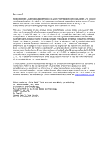 Abstract of the SWET trial in Spanish