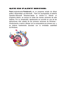 Paint (originalmente Paintbrush) es un programa simple de dibujo