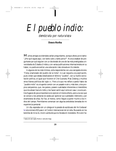 El pueblo indio: Democracia y cultura según Dawa Norbu