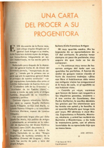 una carta del procer a su progenitura