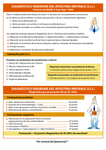 Diagnóstico del SII: Criterios de Roma II y Puntuación de Kruis
