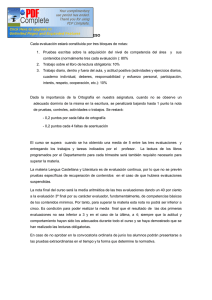 4.8.3. Criterios de calificación de 3º ESO Cada evaluación estará