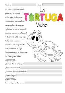 Hoja de Trabajo: La Tortuguita Veloz - Comprensión Lectora