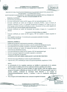 Requisito - Viceministerio de Transporte
