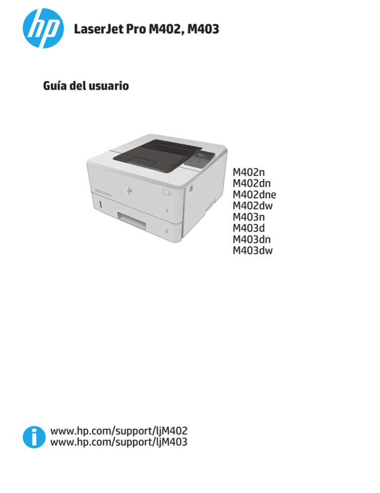 HP LaserJet Pro M402, M403 User Guide