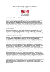Hacer Preguntas Importantes, Estimular Respuestas Honestas Por