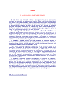 Filosofía - El Racionalismo Ilustrado Francés