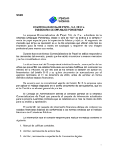 CASO Comercializadora de Papel, S.A. de C.V.