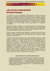 las altas capacidades intelectuales.