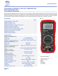 Comprobadores / Multimetros » Mult. Dig. » HIBOK 65D (LCR