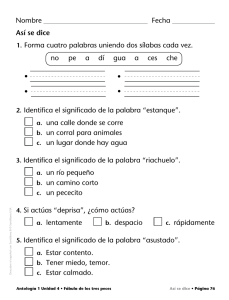 Nombre Fecha Así se dice 1. Forma cuatro palabras uniendo dos