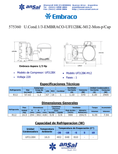 Embraco Aspera 1/3 Hp