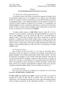 Tema 6 César y Salustio